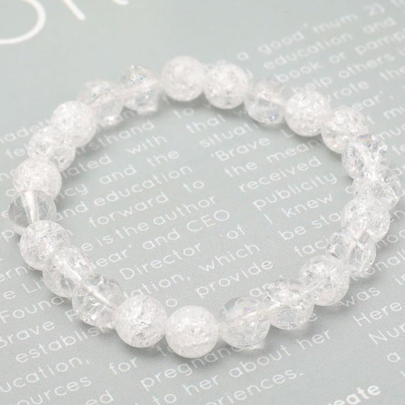 8.5mm Clear Quartz Crystal Healing Bracelet