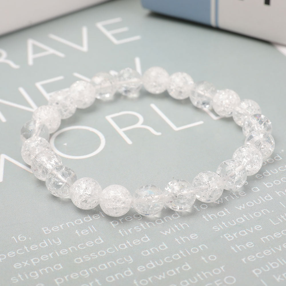 8.5mm Clear Quartz Crystal Healing Bracelet