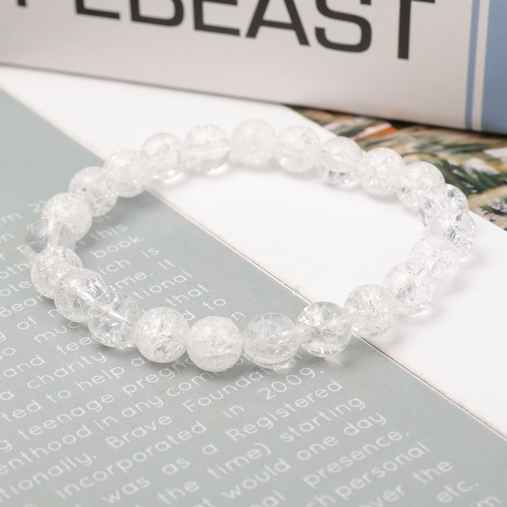8.5mm Clear Quartz Crystal Healing Bracelet