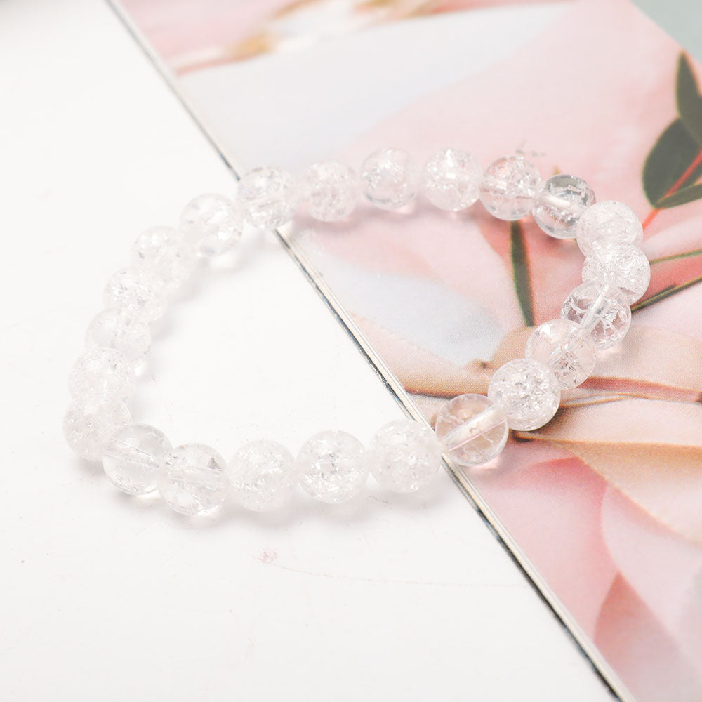 8.5mm Clear Quartz Crystal Healing Bracelet