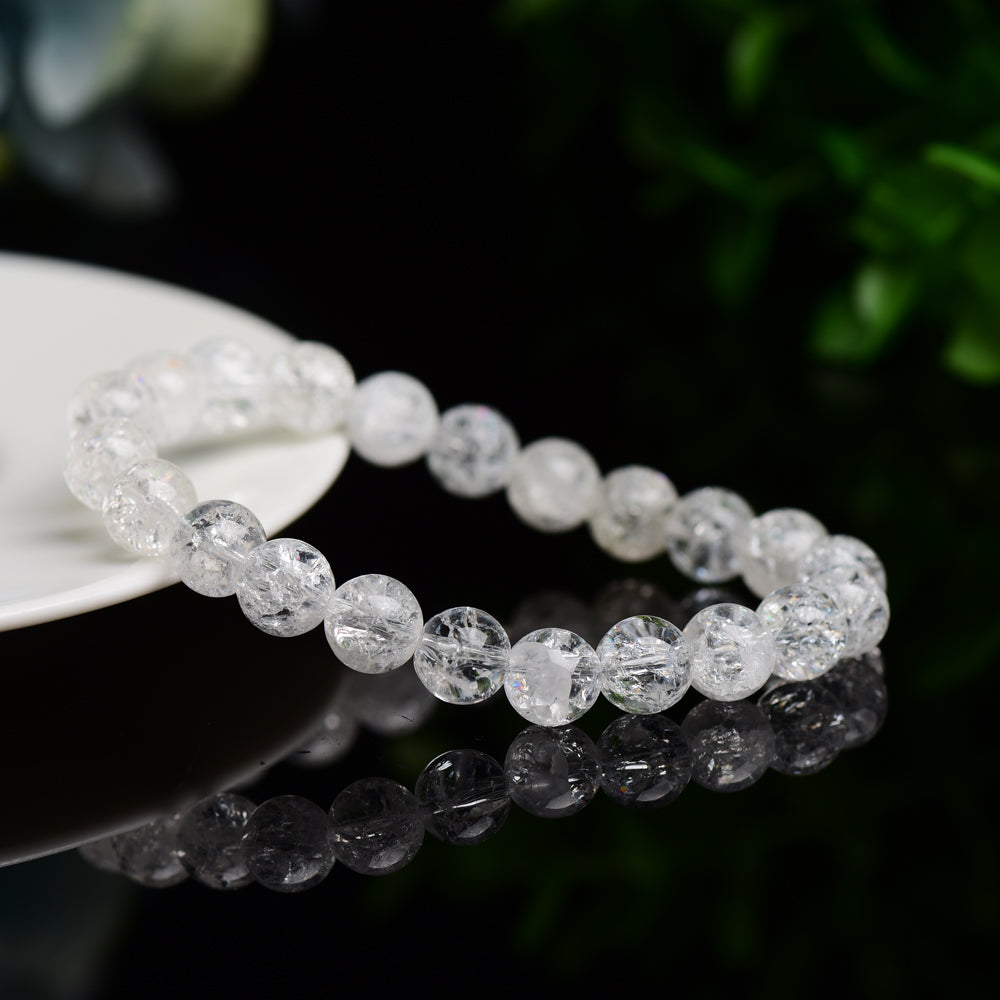 8.5mm Clear Quartz Crystal Healing Bracelet