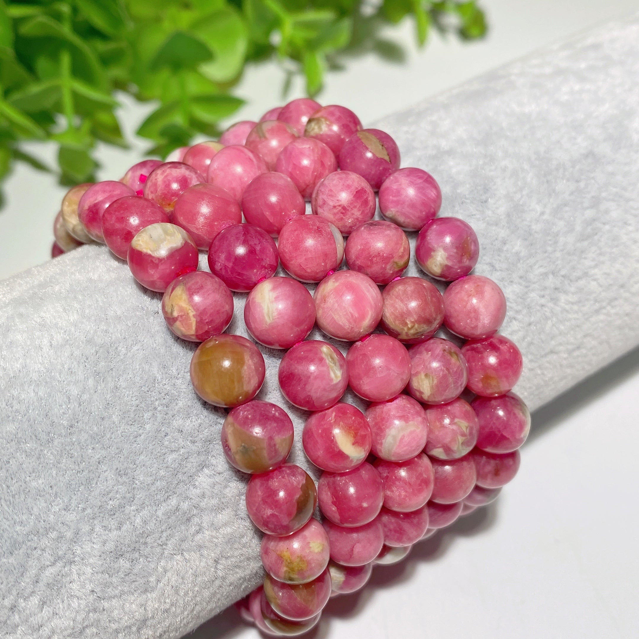8.5mm Rhodochrosite Protection Healing Bracelet