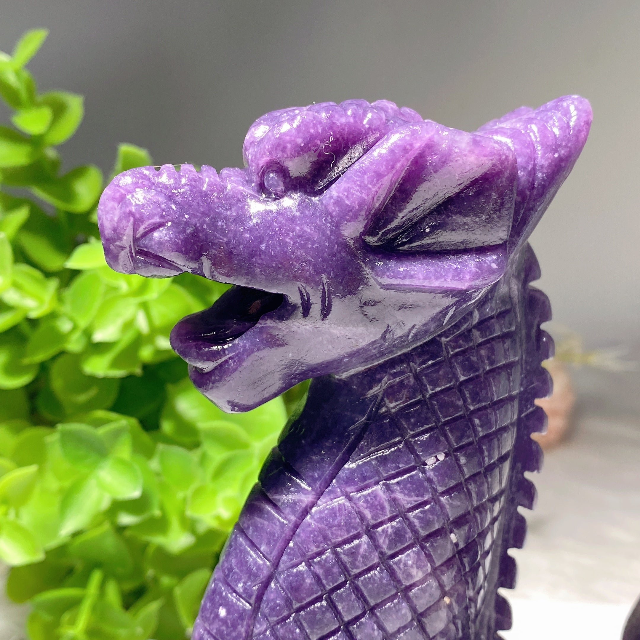 8.6 inch Chinese Dragon Crystal Figurines Set - Feng Shui Prosperity