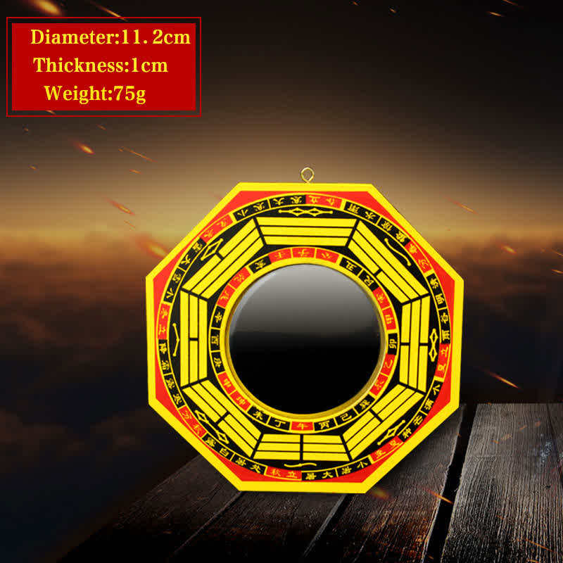 8 in Feng Shui Bagua Map Mirror for Harmony & Balance