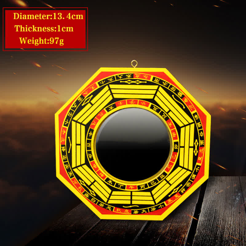 8 in Feng Shui Bagua Map Mirror for Harmony & Balance