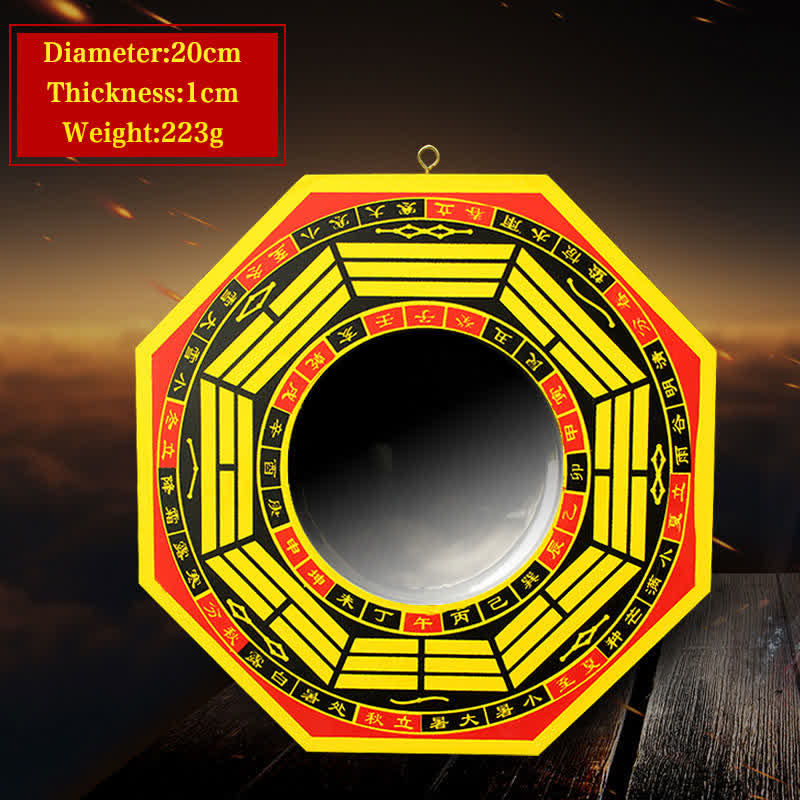 8 in Feng Shui Bagua Map Mirror for Harmony & Balance