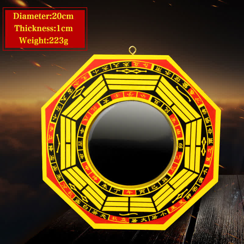 8 in Feng Shui Bagua Map Mirror for Harmony & Balance