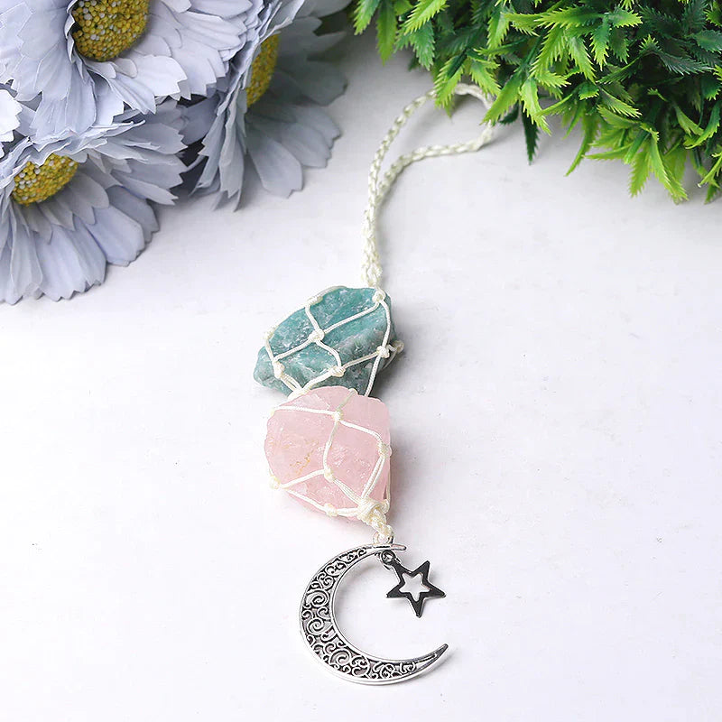 8-inch Raw Crystal Hanging for Window Energy Healing