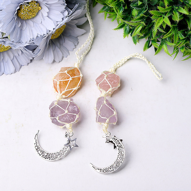 8-inch Raw Crystal Hanging for Window Energy Healing