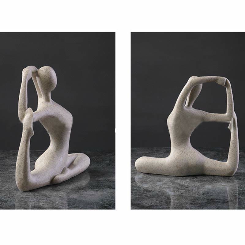 Abstract Yoga Meditating Resin Buddha Statue Decoration