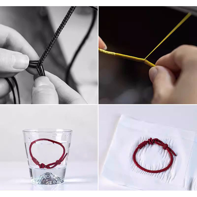 Handmade Eight Thread Red String Bracelet for Luck & Protection