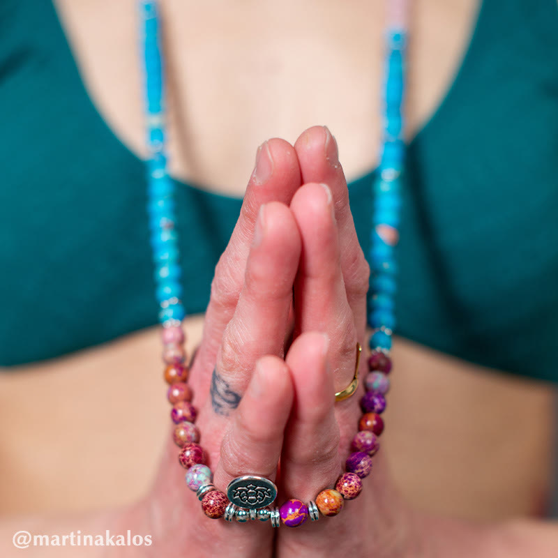 8mm Tibetan Miano Real Harmony Lotus Mala Beads