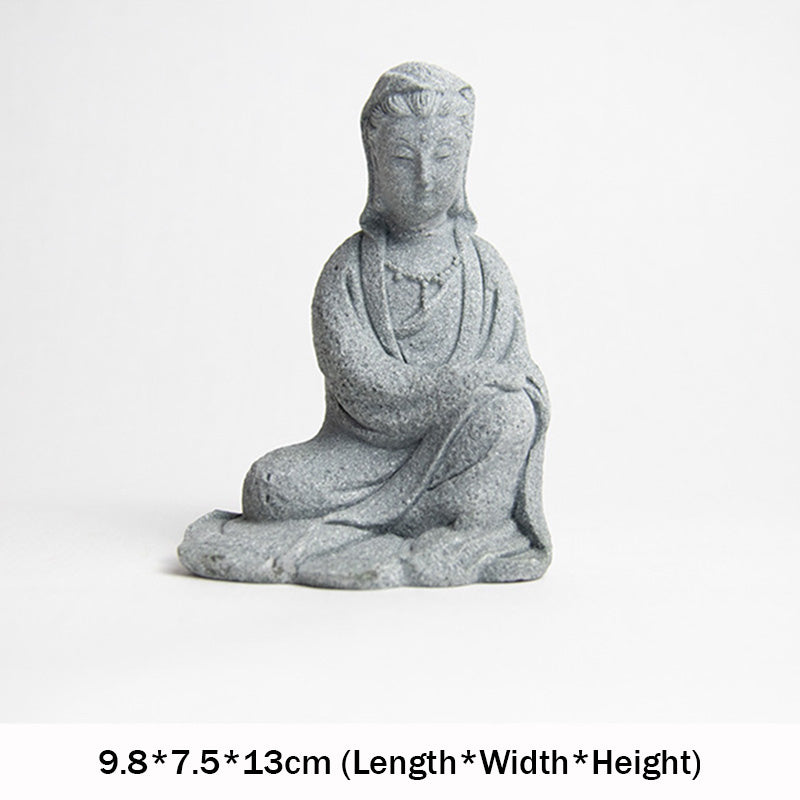 Sandstone Avalokitesvara Buddha Statue for Home Blessing