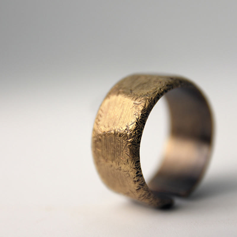 Adjustable Copper Brass Wealth Ring | Spiritual Healing & Luck