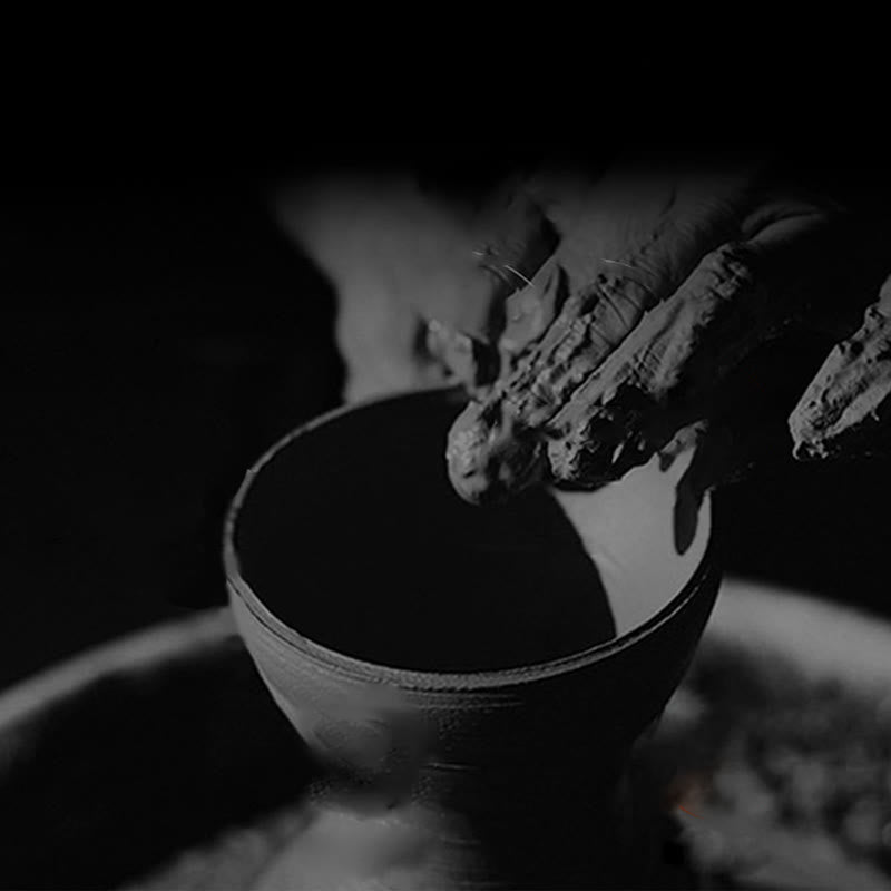 Fairy Rainbow Tenmoku Ceramic Tea Cup 301-400ml