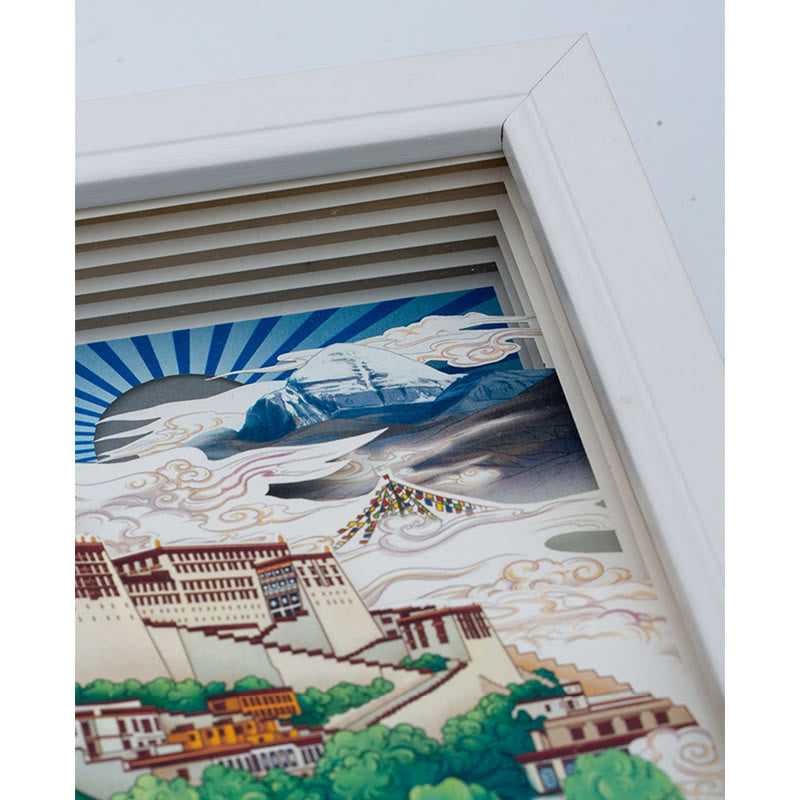 Potala Palace Paper LED Zen Decor Lamp