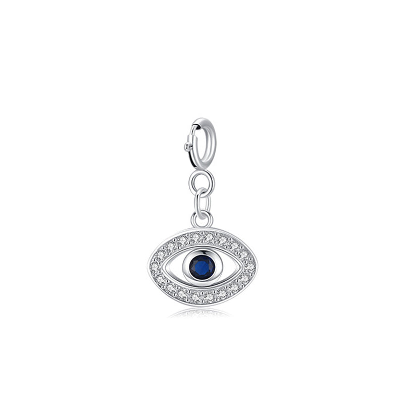 925 Sterling Silver Evil Eye Hamsa Pendant Necklace for Protection