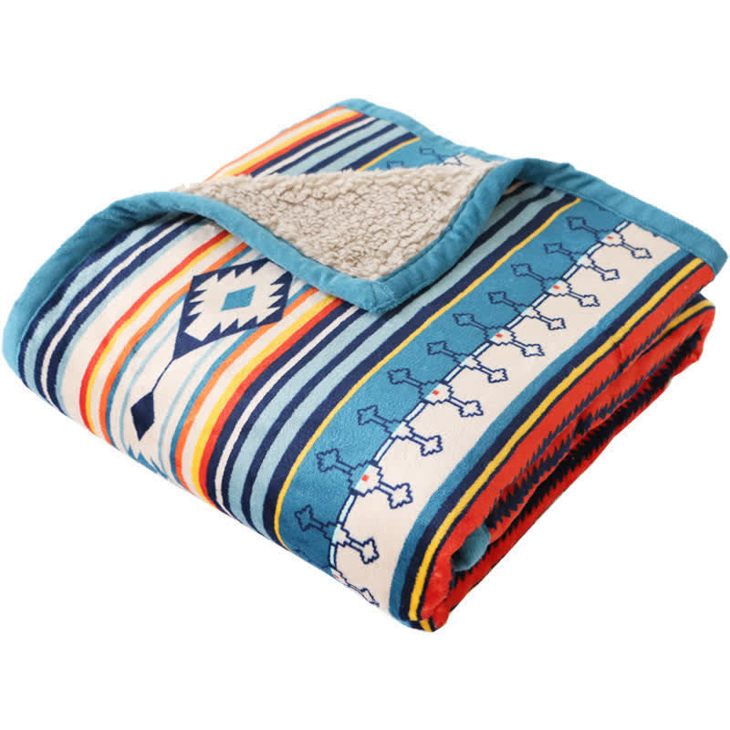 Geometric Warm Soft Zen Decor Throw Blanket 127x152cm