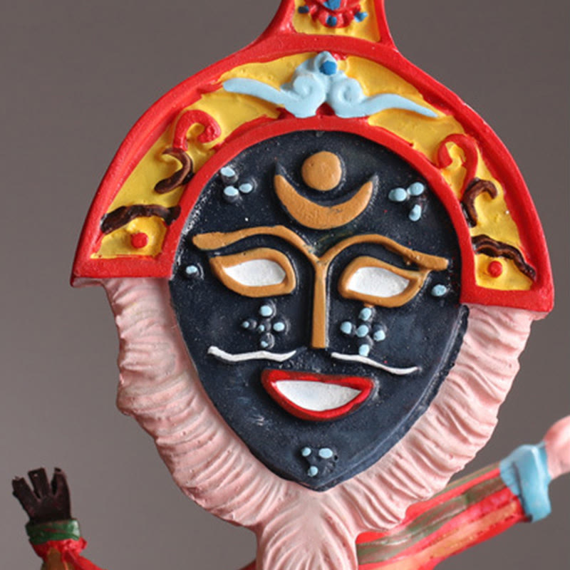 Tibetan Opera Face Mask Puppet | Zen Decor Ornament