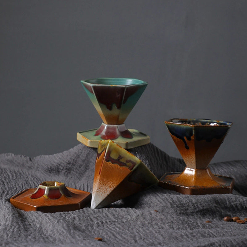 Hexagon Ceramic Tea Coffee Mug 170ml | Zen Decor