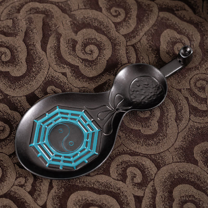 Copper Yin Yang Bagua Incense Burner Decoration 13.8cm