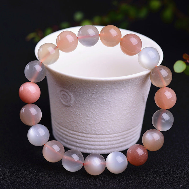 8mm Moonstone Wealth Bracelet for Positive Energy