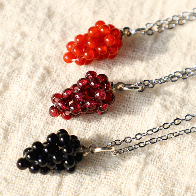 Garnet Necklace for Protection | Natural Stones 45cm