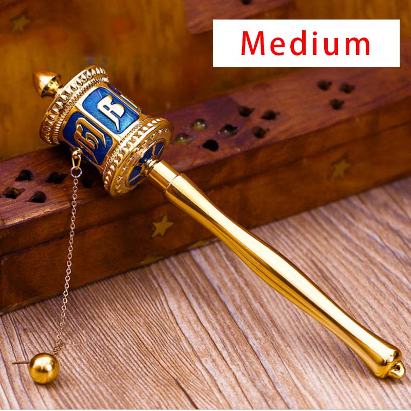 Medium Tibetan Prayer Wheel with Om Mani Padme Hum Mantra