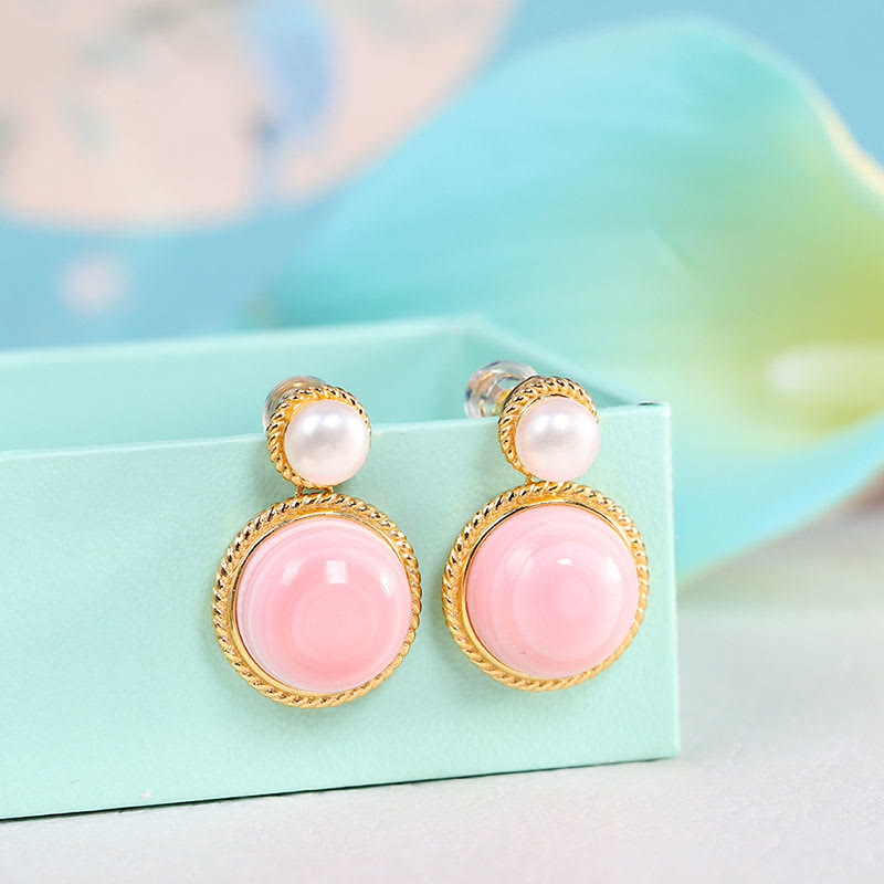 Queen Conch Pearl Spiritual Jewelry Set | 925 Sterling Silver