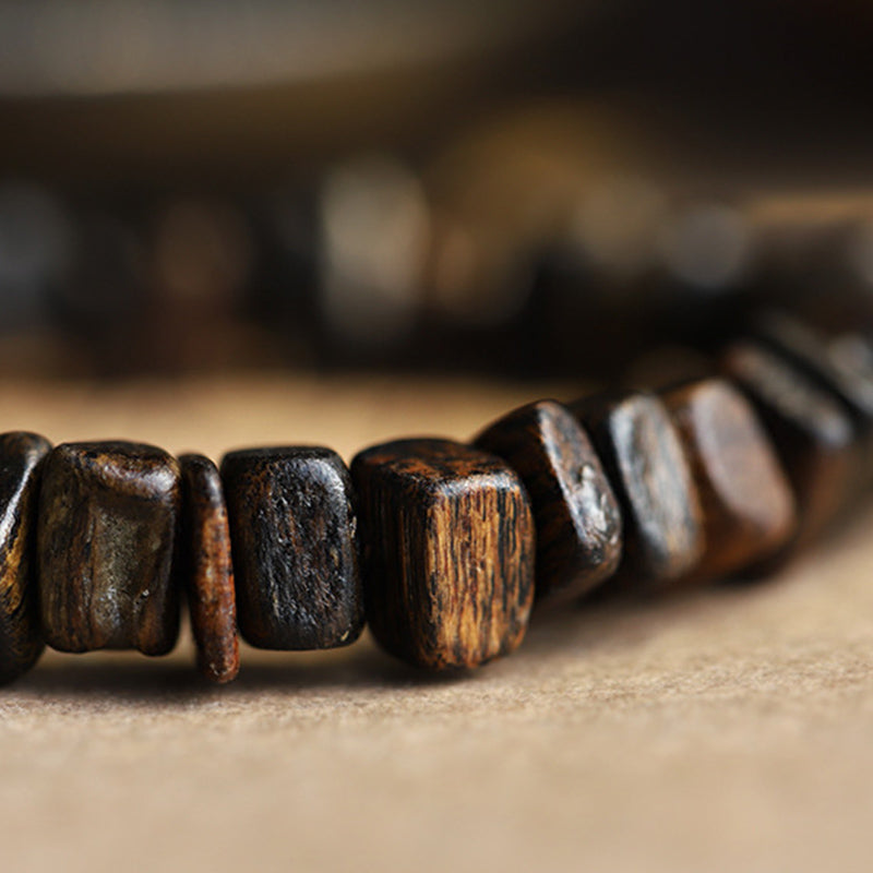 Agarwood Red Agate Balance Bracelet for Meditation & Peace