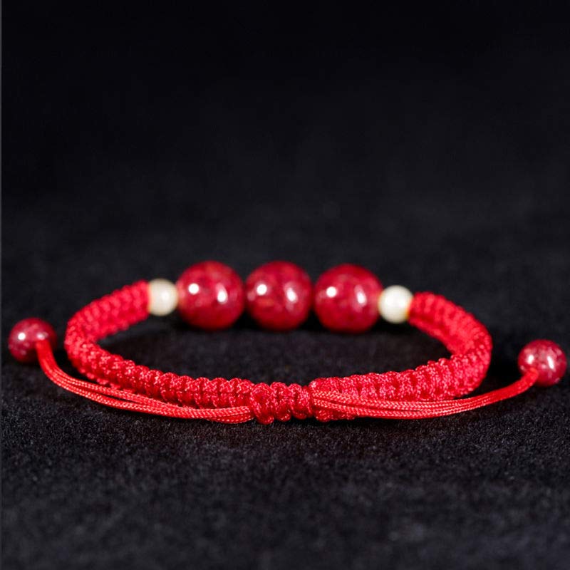 Cinnabar Bracelet for Kids | Red String Blessing Jewelry