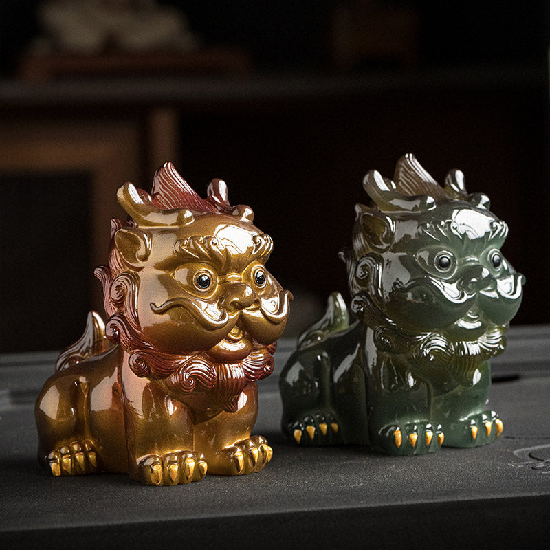 Color Changing PiXiu Resin Tea Pet | Zen Home Decor