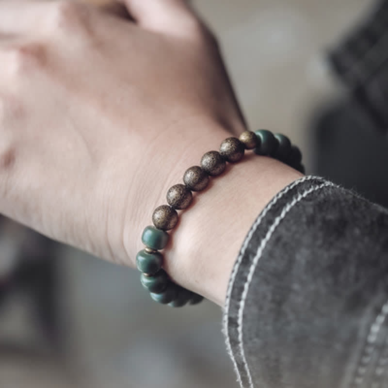 Tibetan Bodhi Seed Success Bracelet 6x8mm Copper Unisex