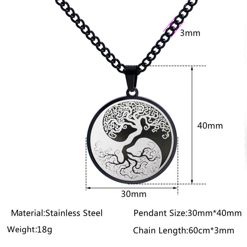 Tree of Life Titanium Steel Necklace | Connection Symbol