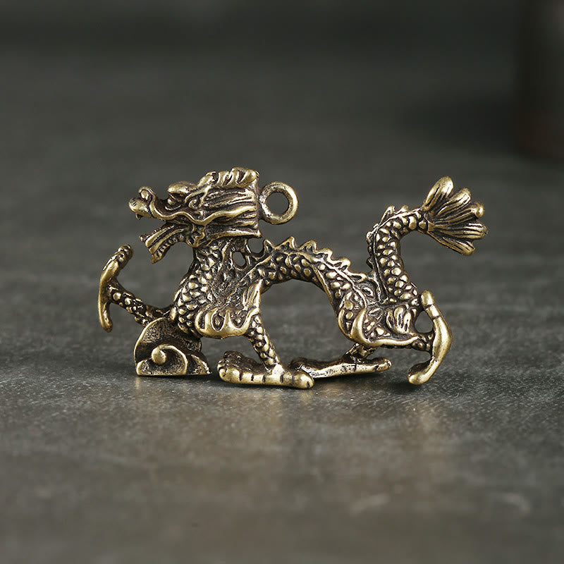 Mini Brass Dragon Home Decoration | Luck & Protection
