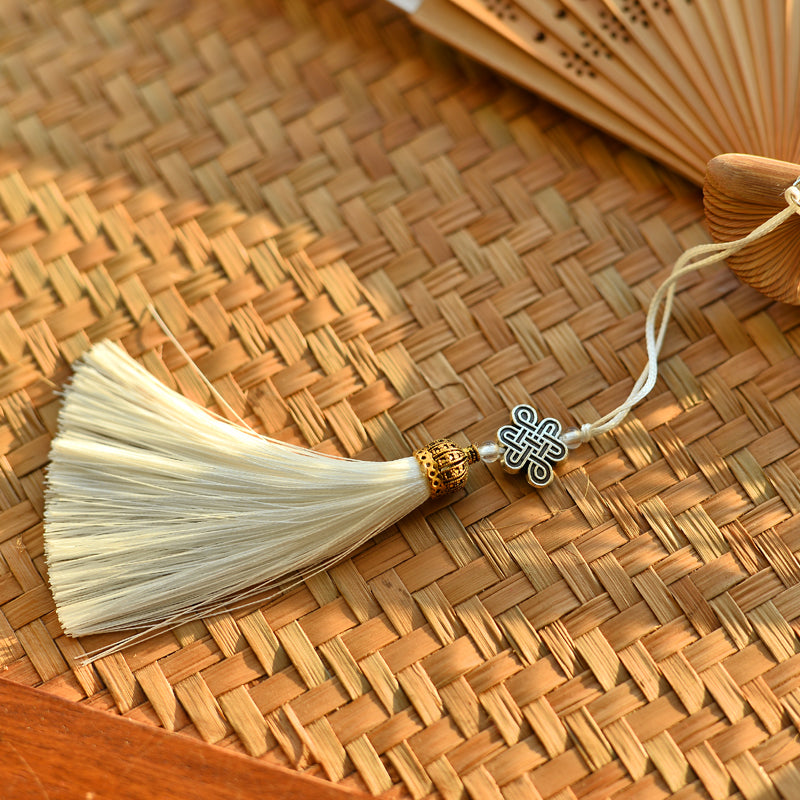 21cm Chinese Folding Fan with Cherry Blossoms | Bamboo & Polyester