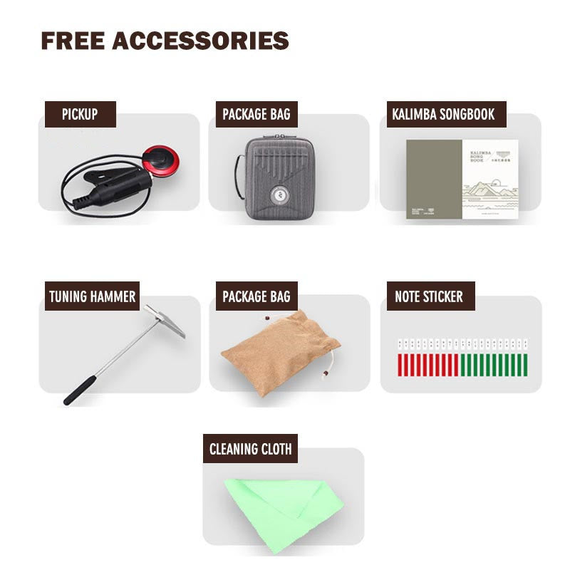 34 Keys Kalimba Thumb Piano with Tree of Life Design