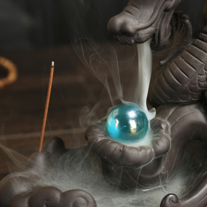 Tibetan Dragon Incense Burner | Zen Decor for Meditation