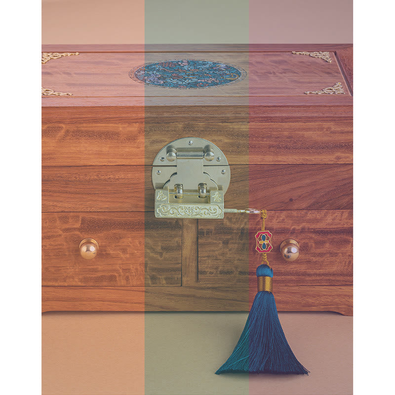 Handmade Rosewood Jewelry Storage Box 25.5cm Large Lockable