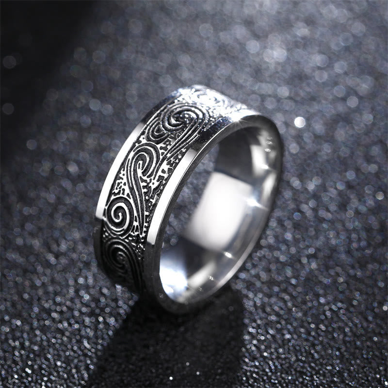 8mm Titanium Steel Balance Ring for Spiritual Clarity