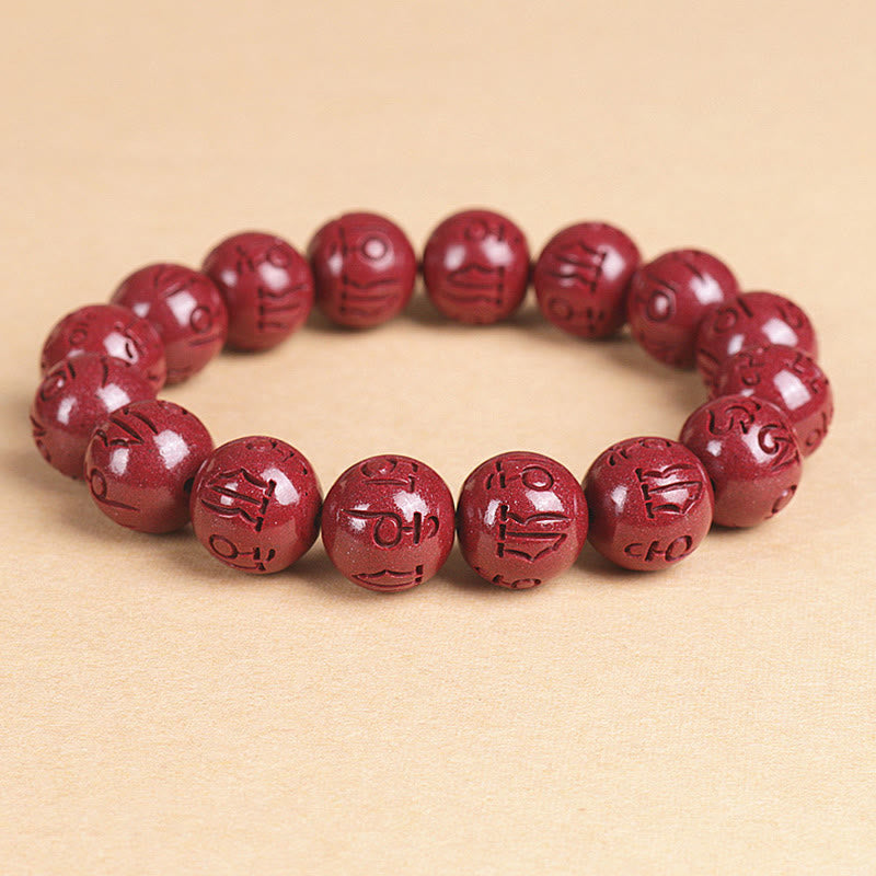 8mm Natural Double Pixiu Cinnabar Wealth Bracelet
