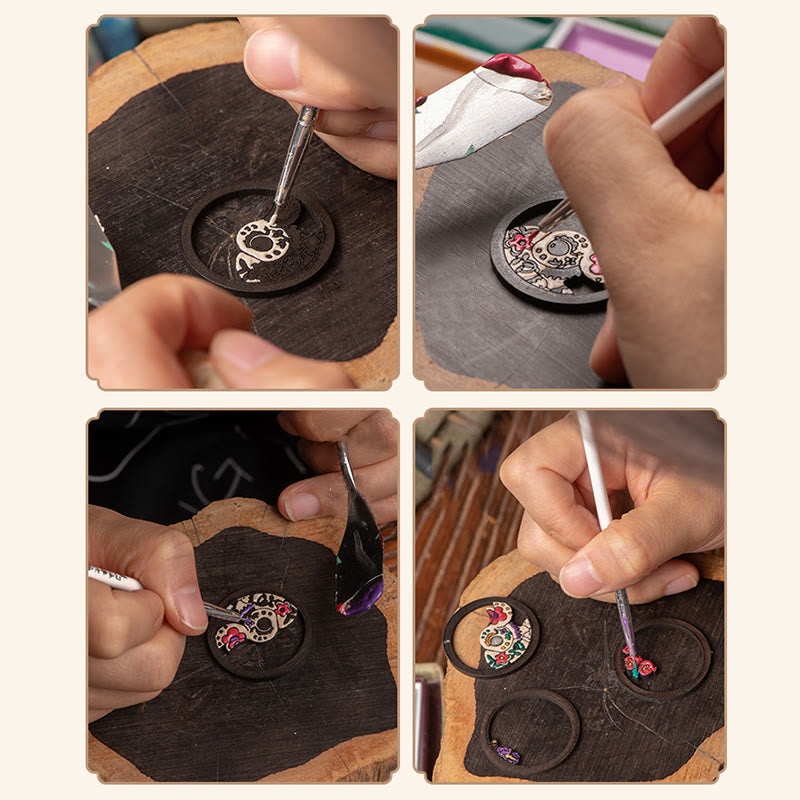 Year Of The Dragon Rosewood Zodiac Key Chain