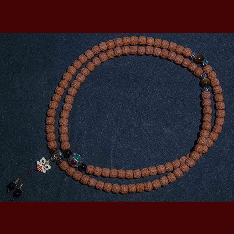 Tibet 108 Beads Bodhi Seed Zodiac Charm Mala Bracelet