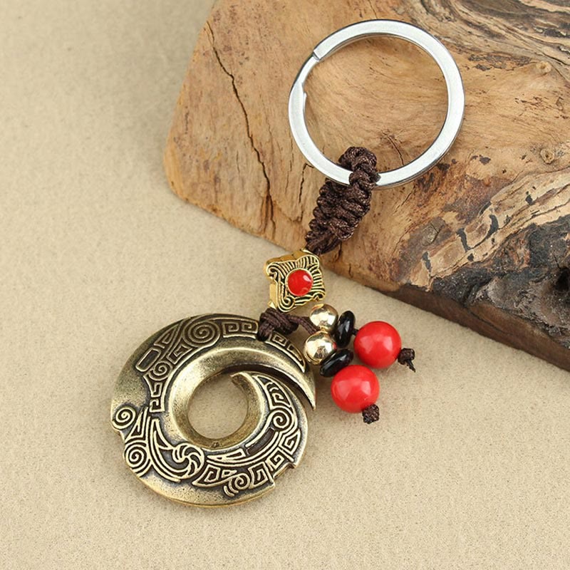 Copper Key Chain for Good Luck & Wealth | Spiritual Jewelry