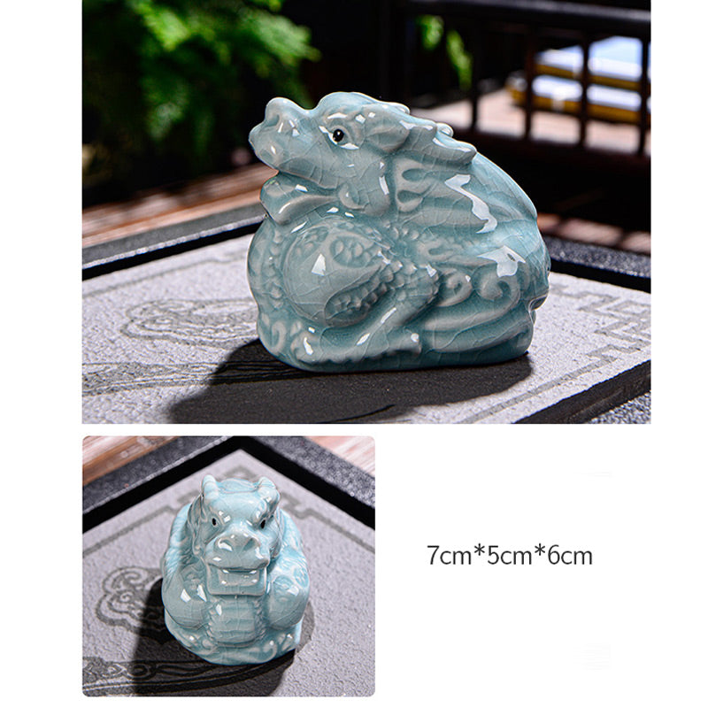 Chinese Zodiac Ceramic Tea Pet for Wealth & Prosperity