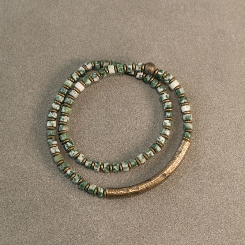 4mm Sodalite Picture Jasper Harmony Wisdom Bracelet