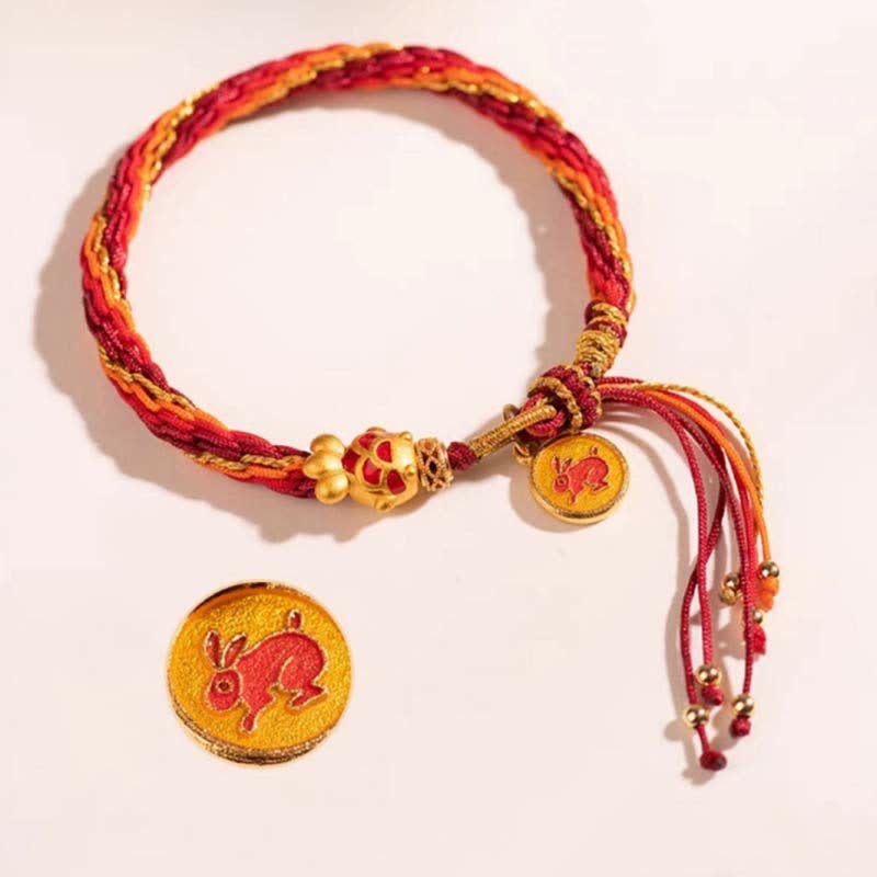 Chinese Zodiac Koi Fish Protection Red String Bracelet