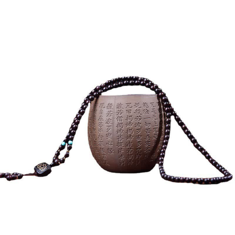 108 Beads Lotus Bracelet | Small Leaf Red Sandalwood Balance