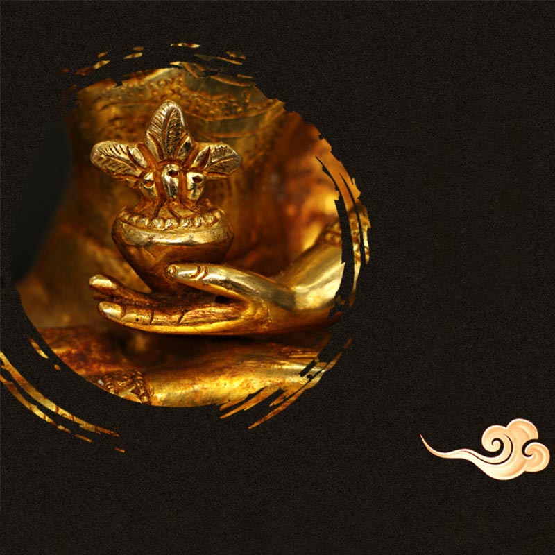 Copper Gold Plated Buddha Statue | Compassion & Serenity Decor