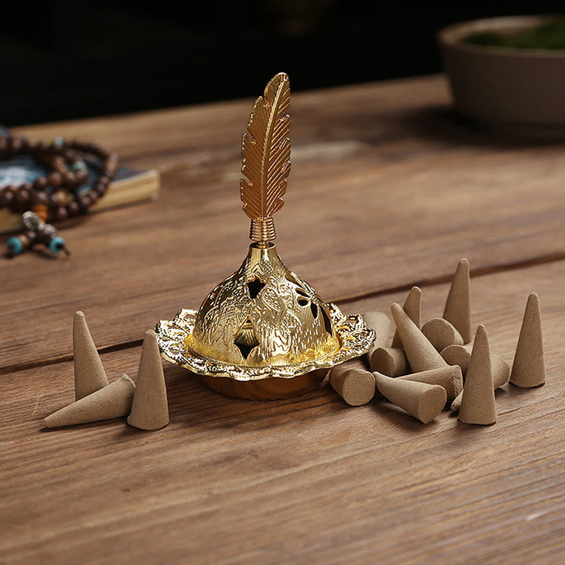 Gold Alloy Spiritual Meditation Incense Burner